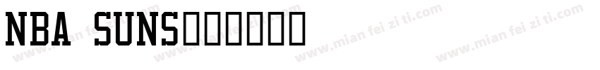 nba suns字体转换